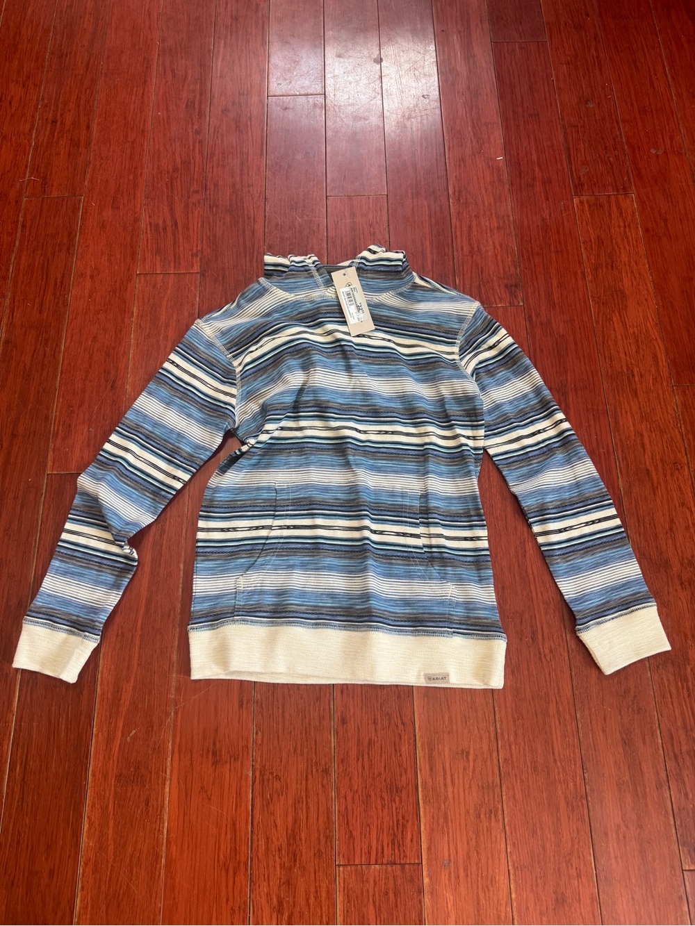 Ariat Striped Blue Boys Sweatshirt